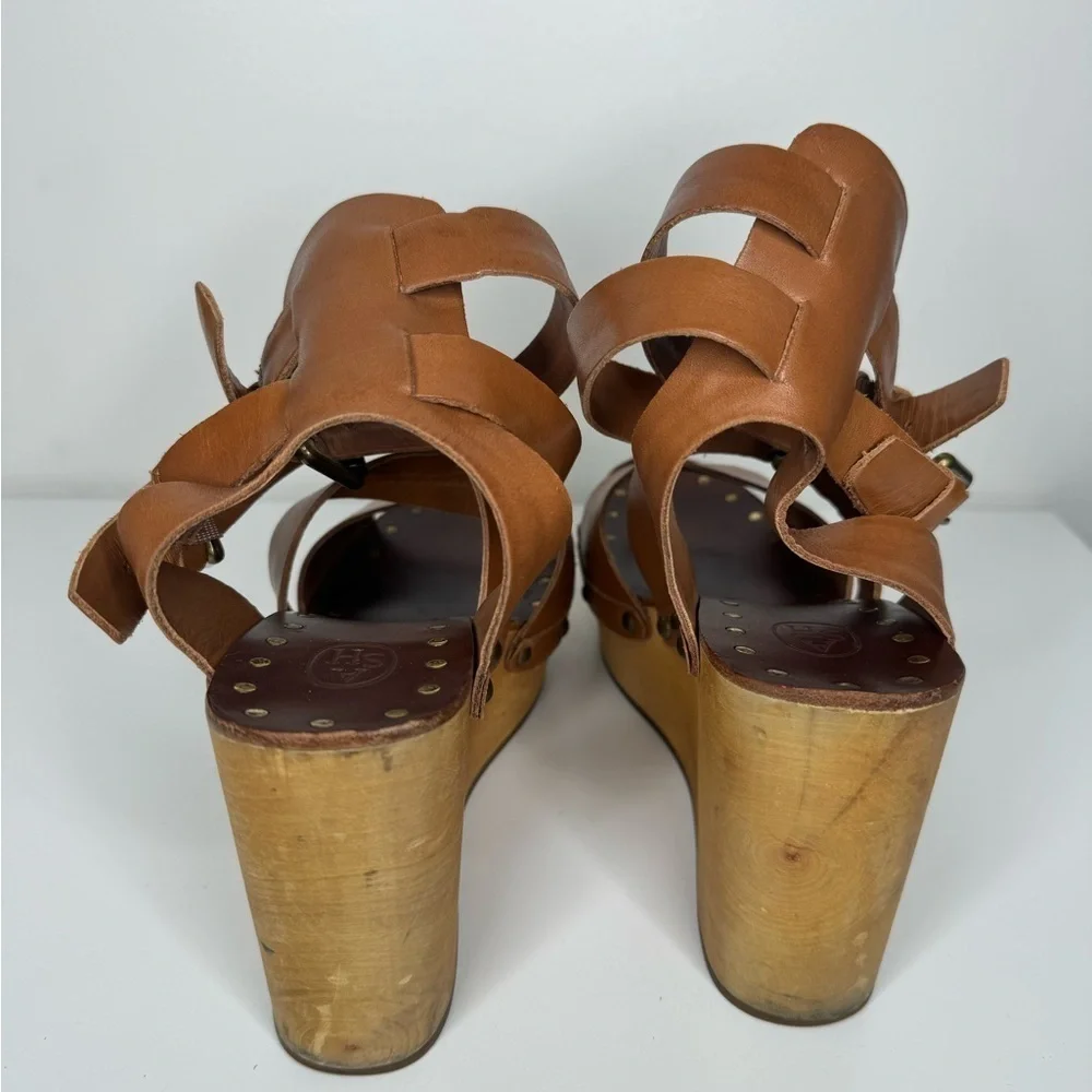 ASH Wedge-Strappy Ankle Platform Sandals - Size 39